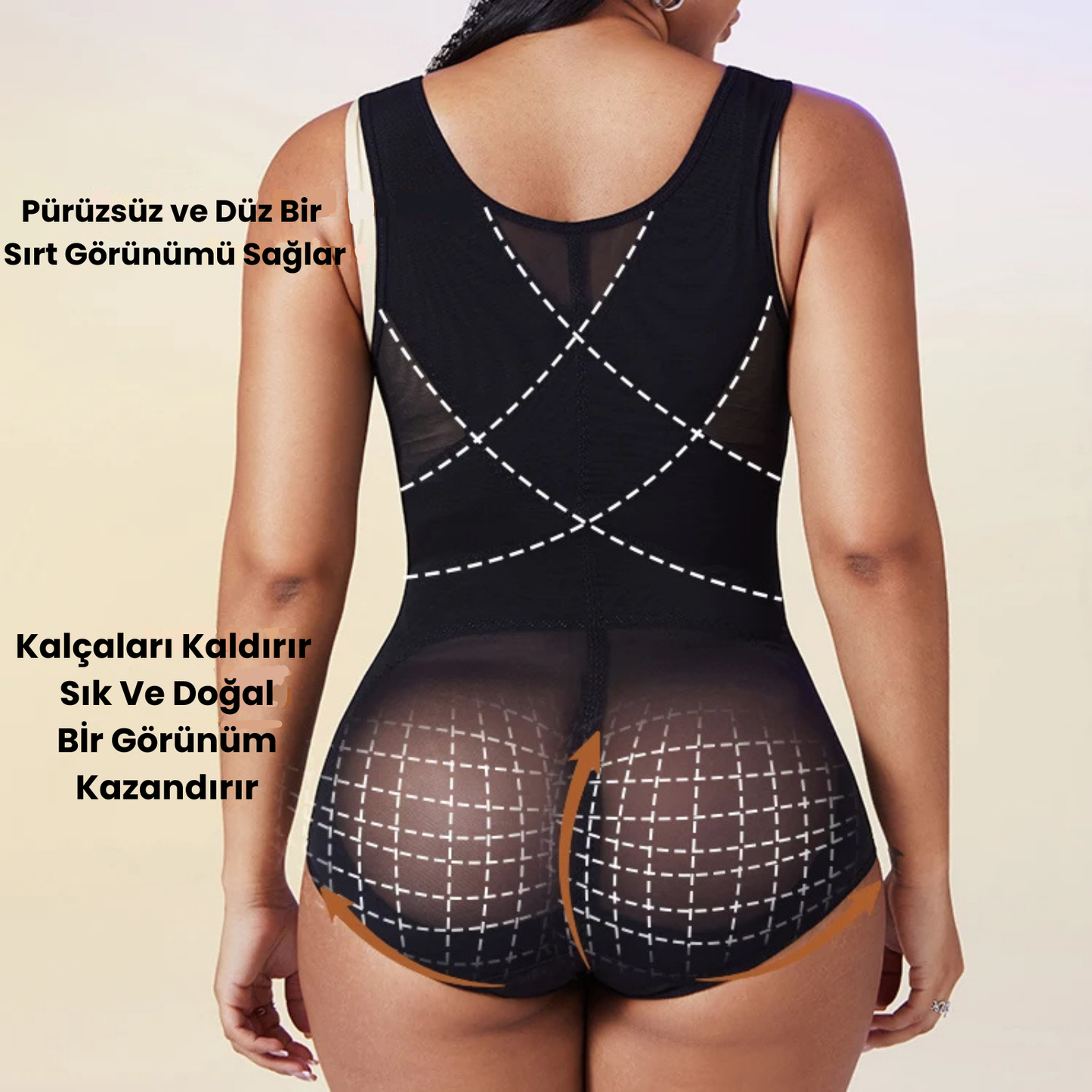 Vücut Şekillendirici Bodysuit Korse – Dikişsiz, Şık ve Karın Kontrolü Sağlayan Korse